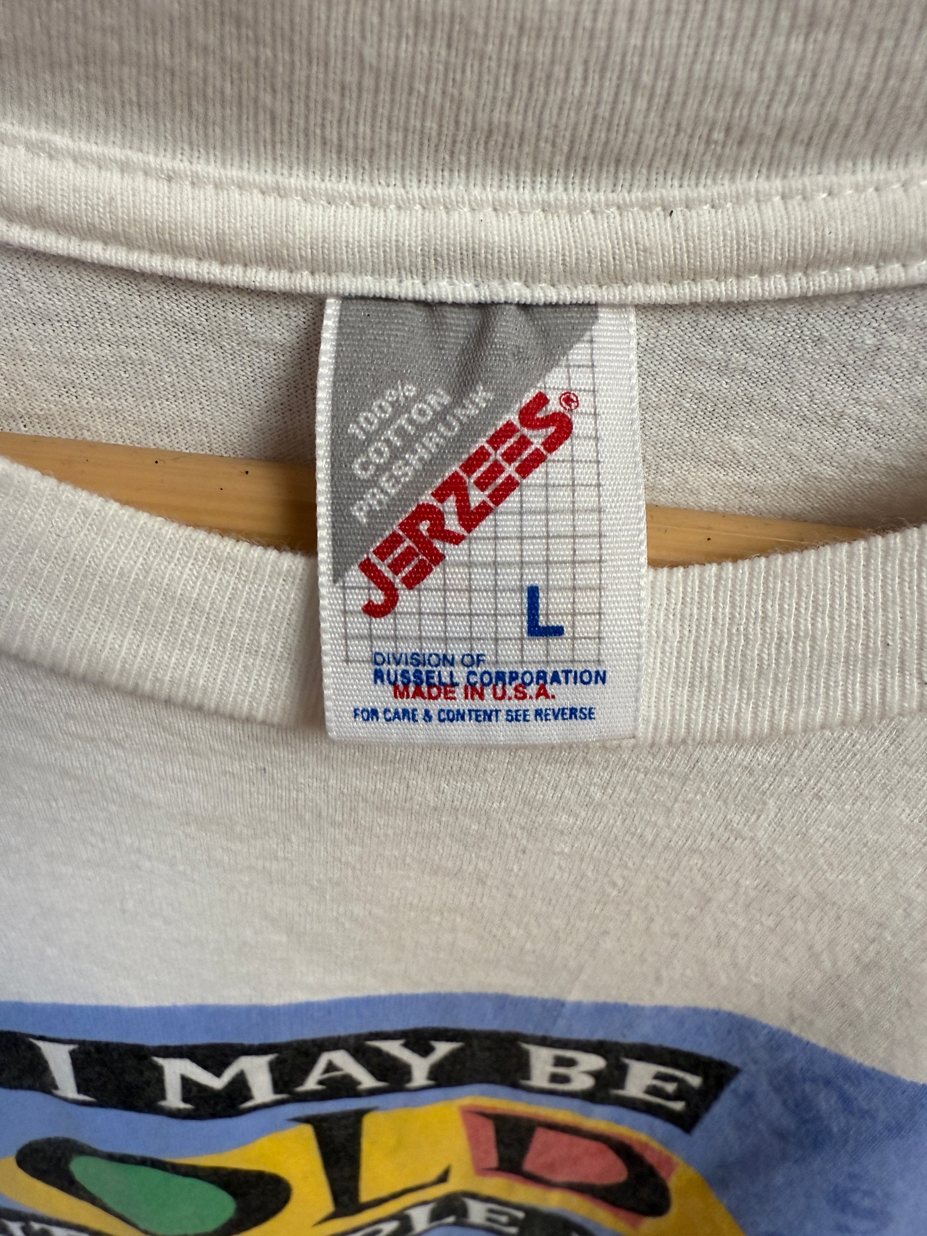 Vintage May Be Old Comic Tee | Size L