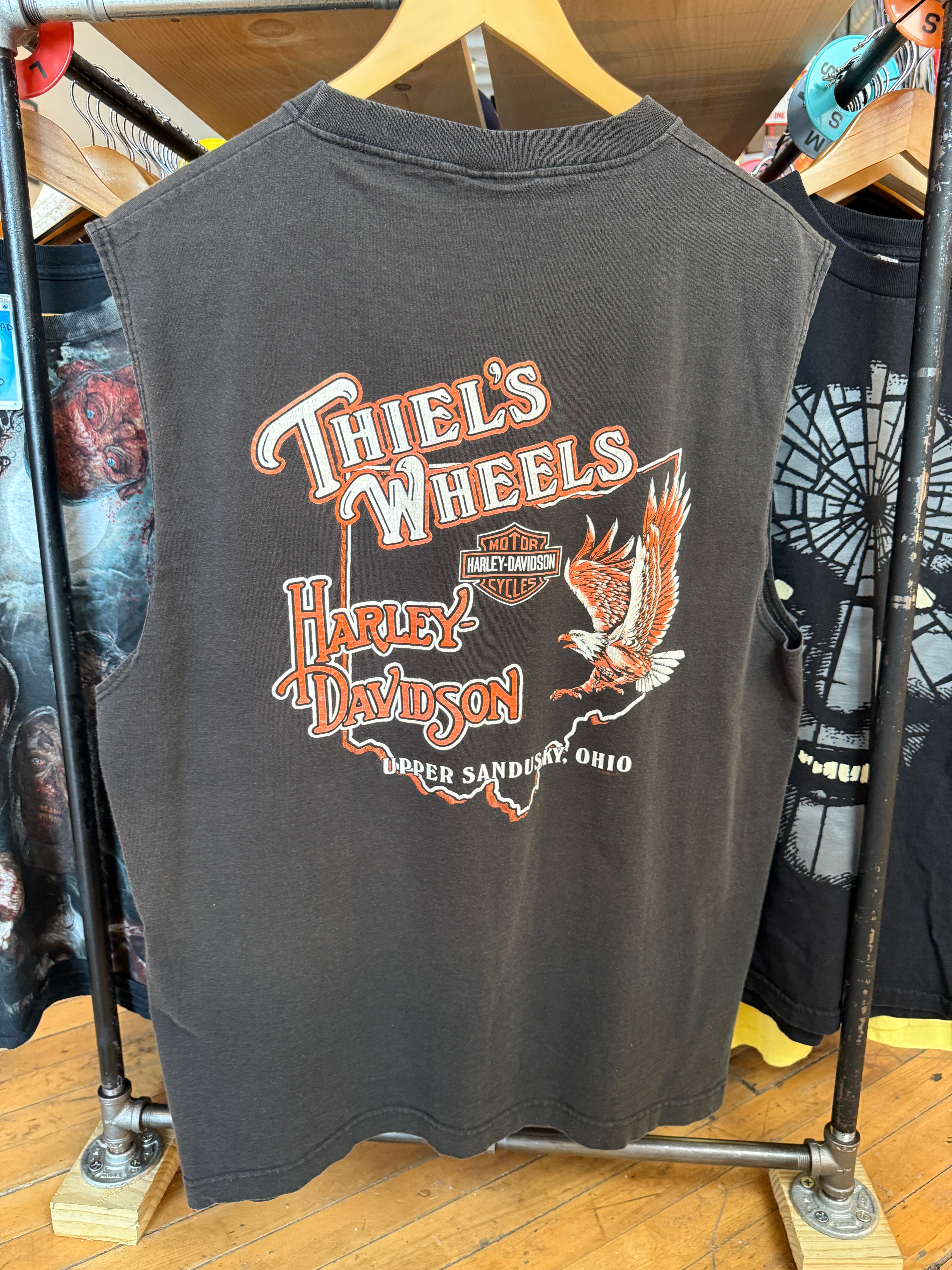 Street Davidson Harley 2XL punktum Harley-Davidson トップス Tough XL Size | Ohio Sandusky, Upper Tank トップス