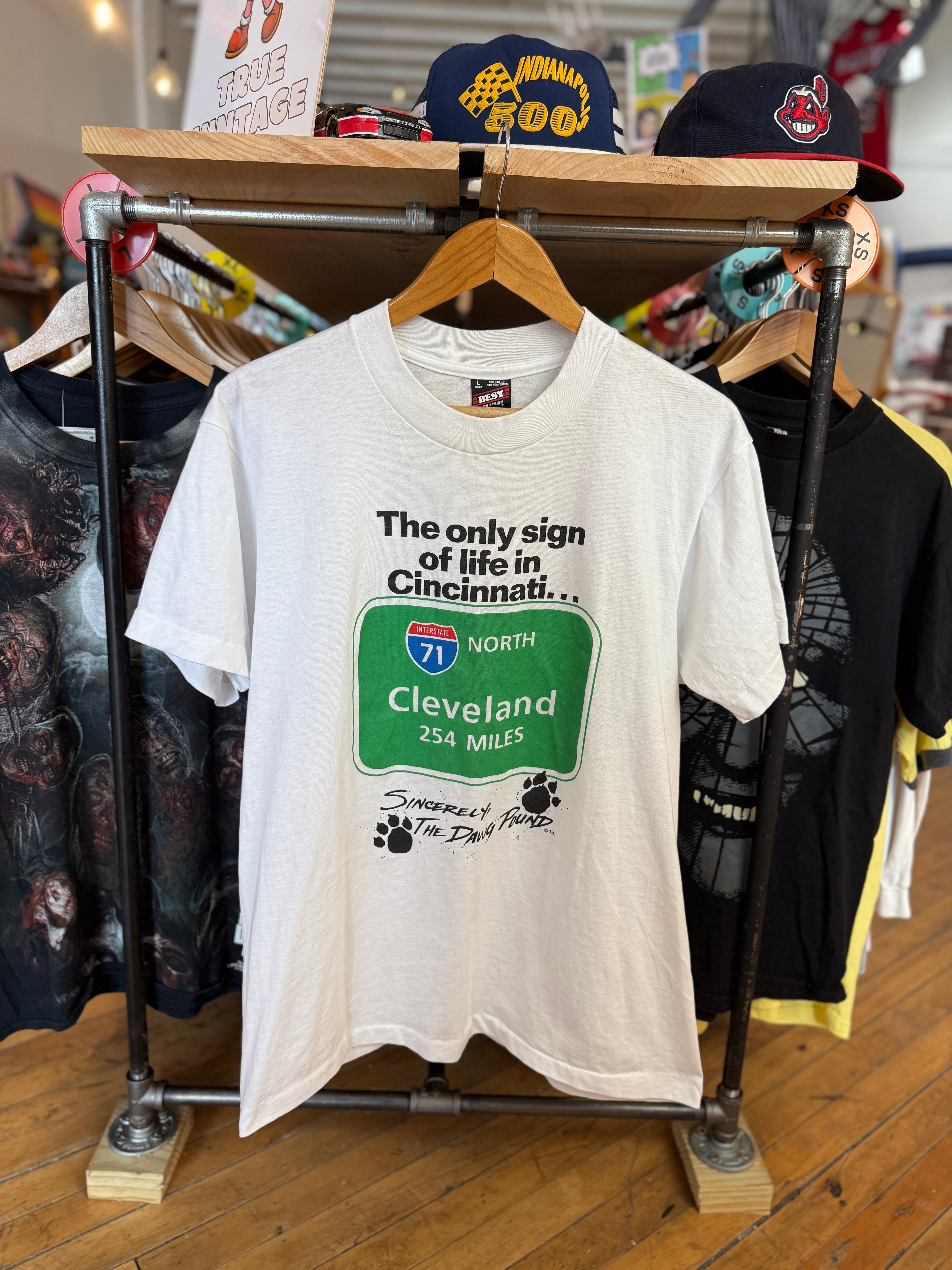 Vintage Cleveland Browns Dawg Pound Cincinnati Diss Tee size L