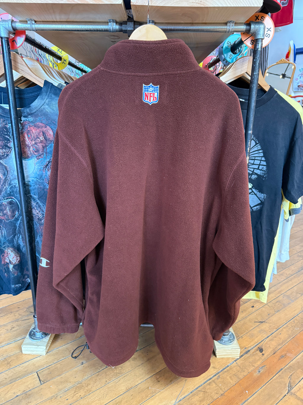Vintage Cleveland Browns Pro Line Champion Quarter Zip | faded tag size XL/XXL