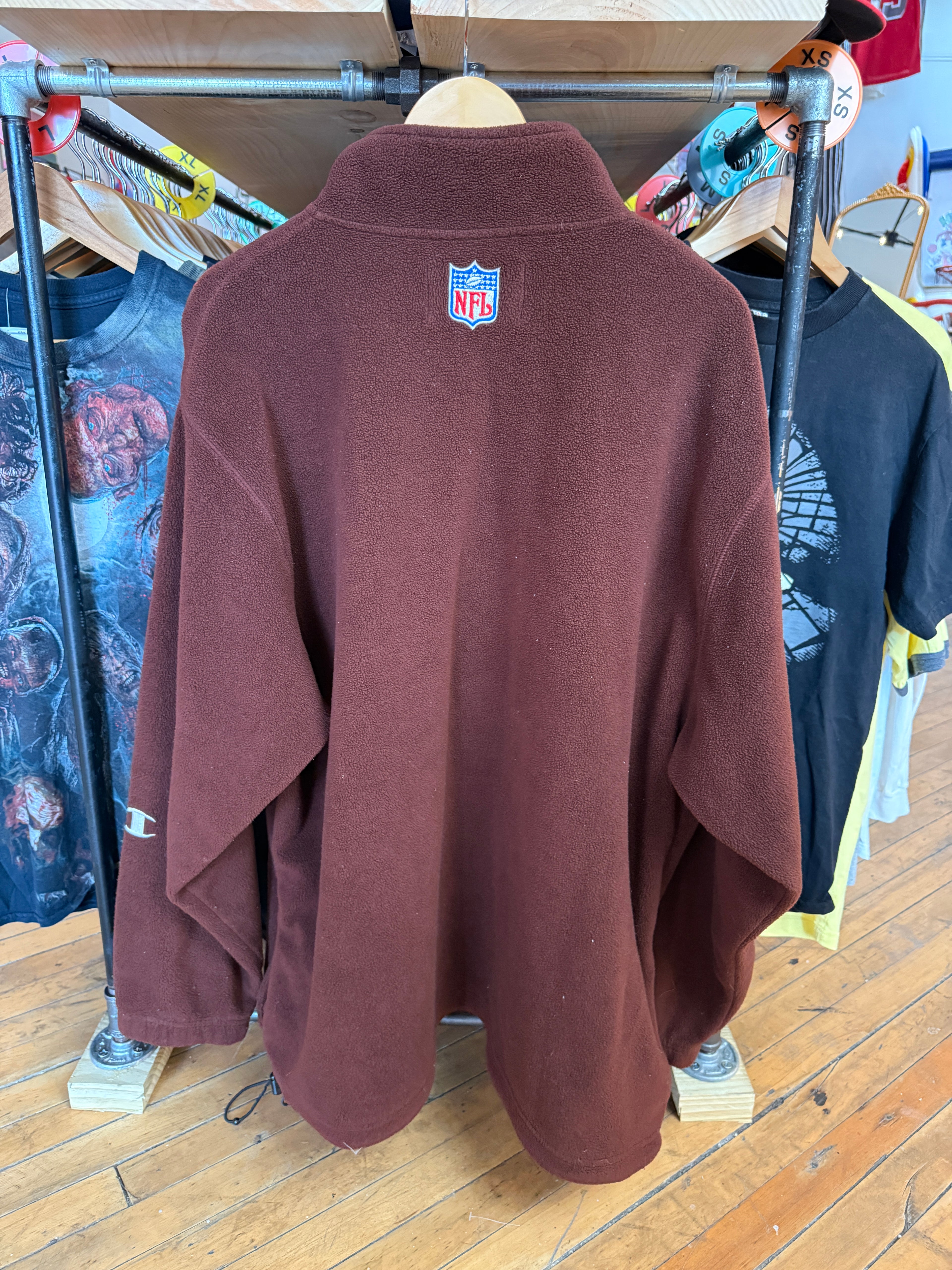 Vintage Cleveland Browns Pro Line Champion Quarter Zip | faded tag size XL/XXL