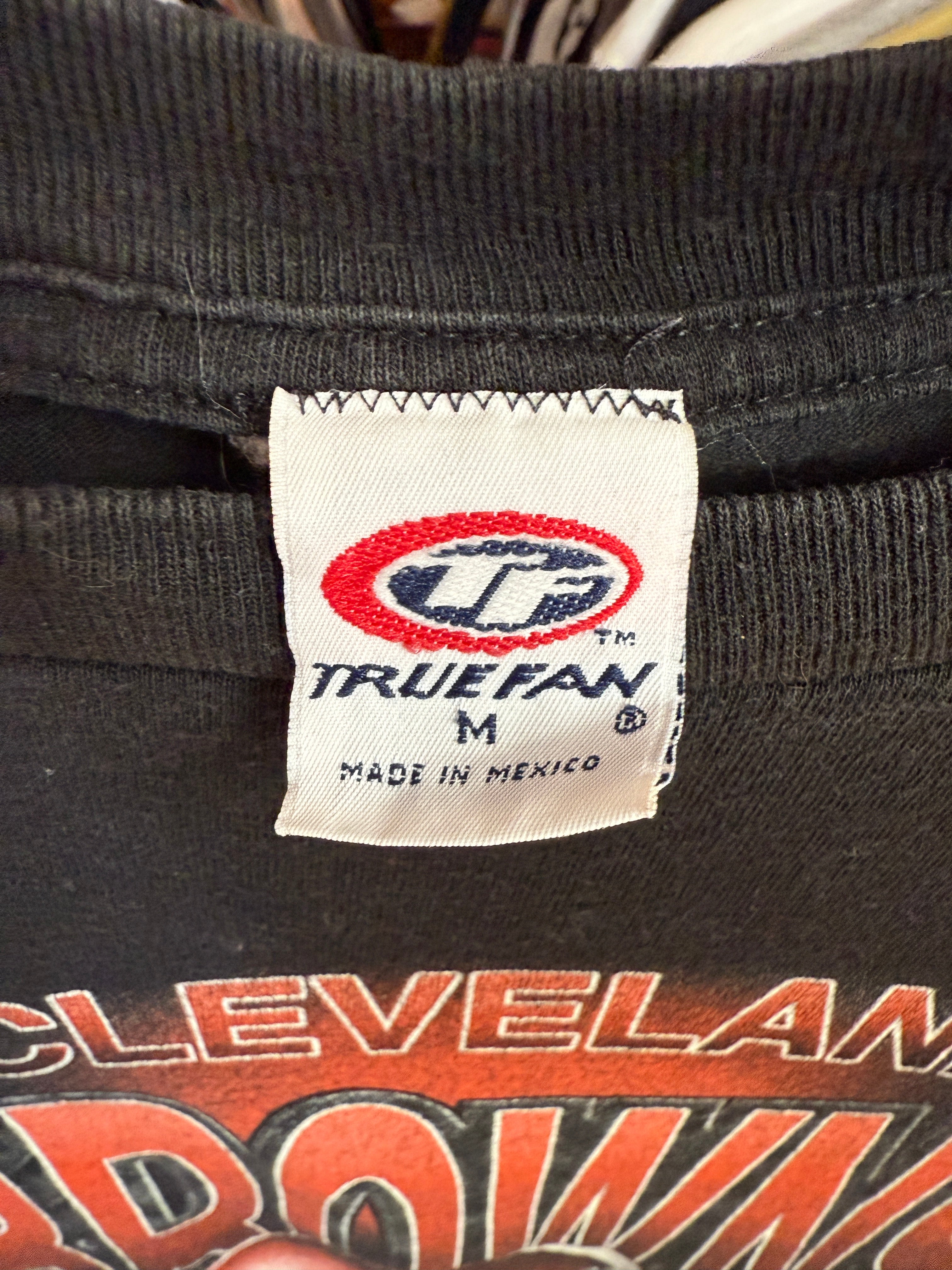 Vintage Cleveland Browns black graphic tee TrueFan | size M