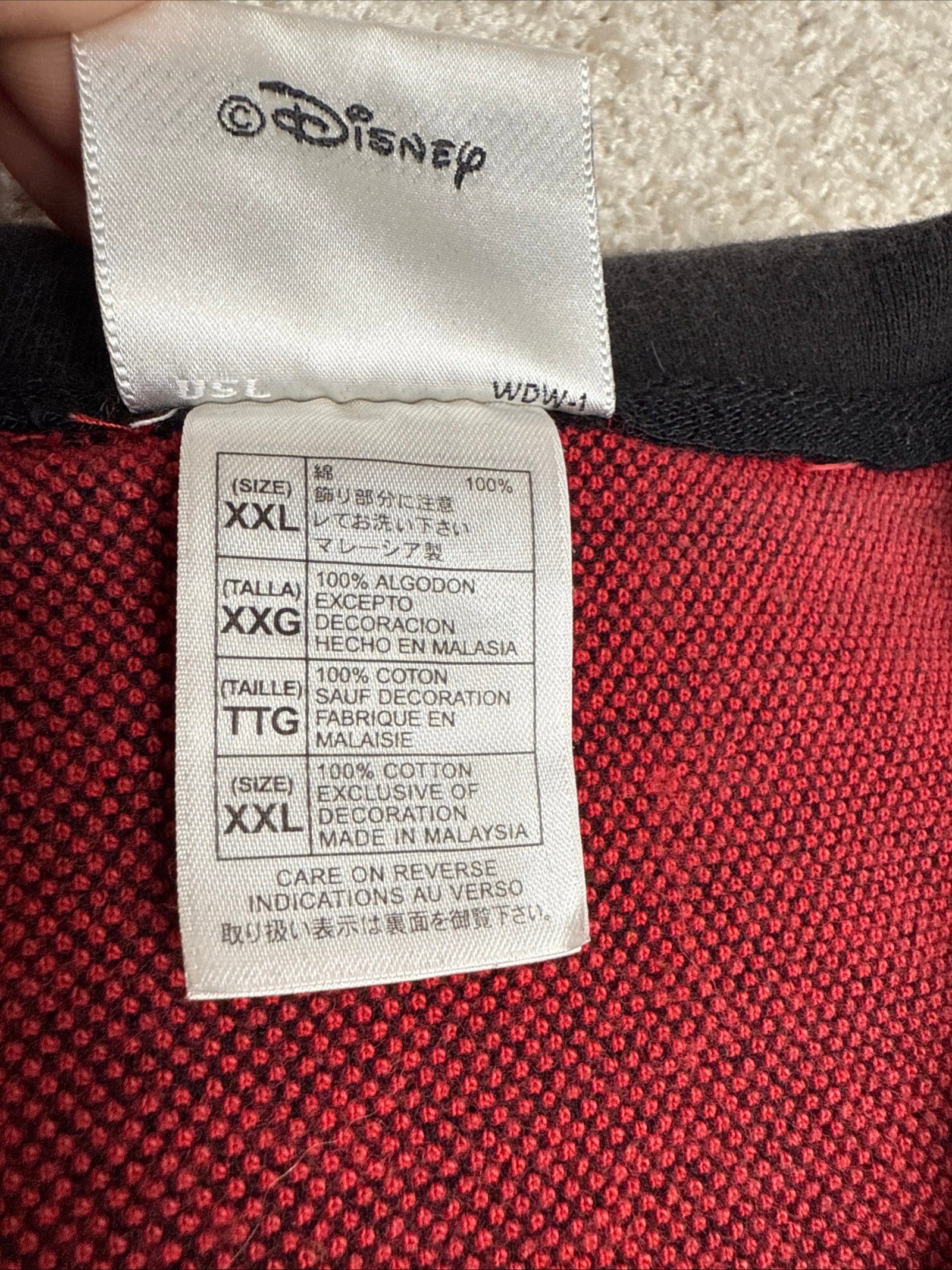 Vintage Walt Disney World Red Polo Polo | size XXL