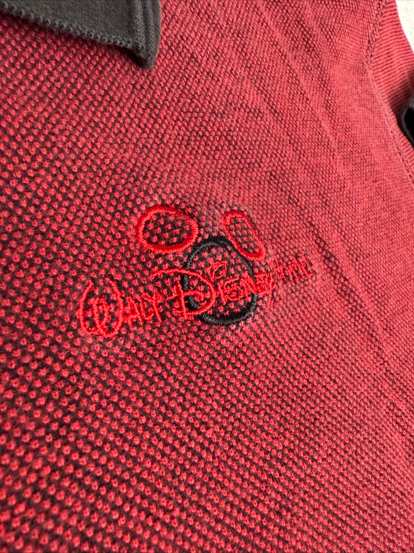 Vintage Walt Disney World Red Polo Polo | size XXL